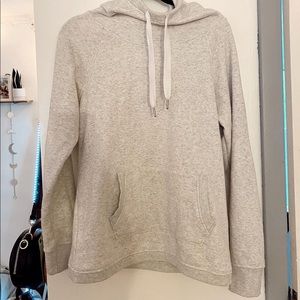Heather grey athletic hoodie